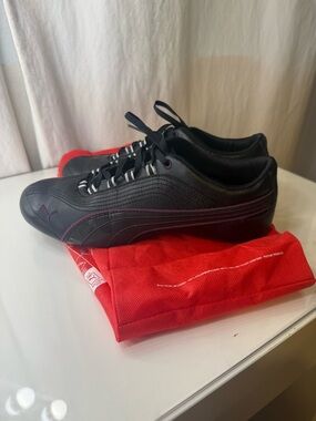 Puma | Speedcat Y2K Black Sneakers with Purple Trim